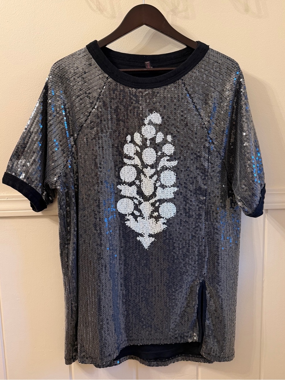 FP Movement by Free People Black Sequin Mini Dress Size Small